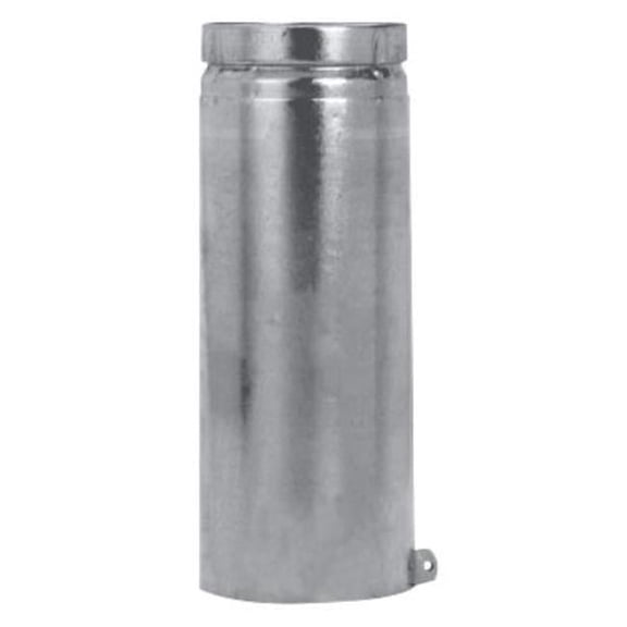 B-Vent Adjustable Pipe - Galvanized - 6 x 12 in. - Adjustable Length Feature