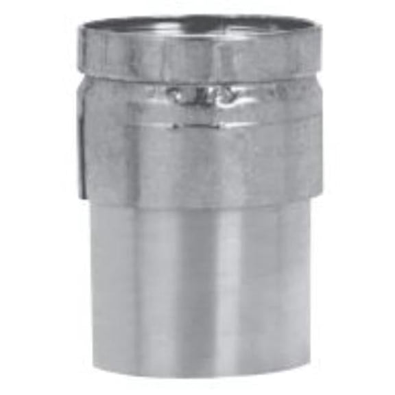 B-Vent Draft Hood Connector - Silver - 4 in. - Essential Venting Accessory