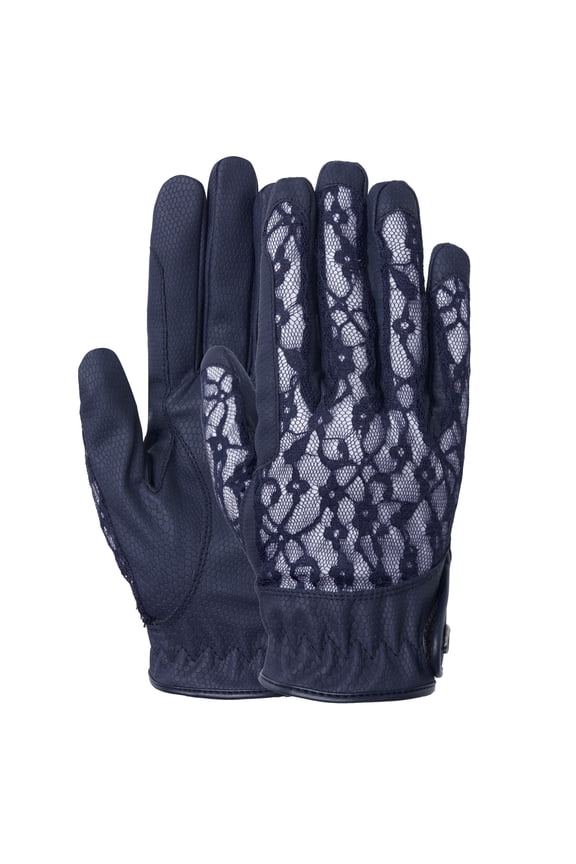 Women's Equestrian Adjustable Lace Riding Gloves