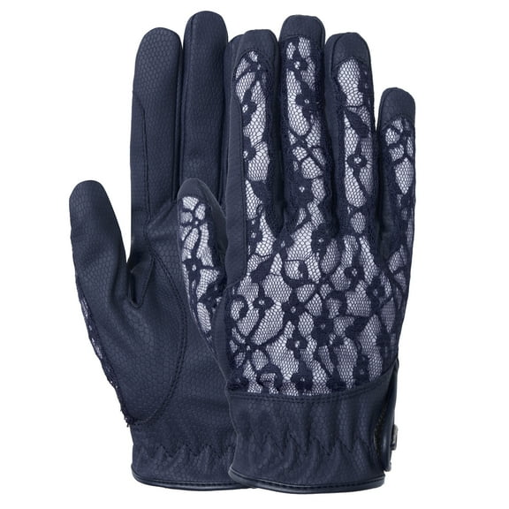 B Vertigo Women's Equestrian Adjustable Lace Riding Gloves