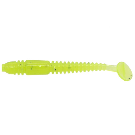 Eurotackle Micro Finesse B-Vibe , soft lure, 2", Chartreuse