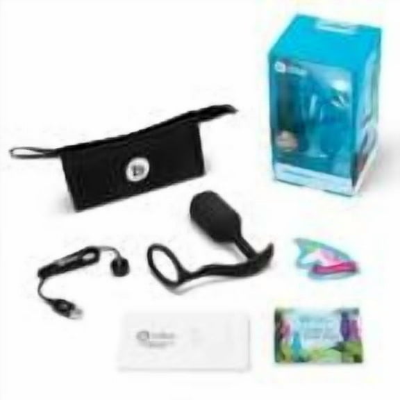 b-Vibe Vibrating Snug Tug Rechargeable Weighted Silicone Anal Plug with Cockring XL Black