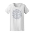 thumbnail image 1 of B&W Garden Roses Circle T-Shirt Women -Image by Shutterstock, Female Large, 1 of 4