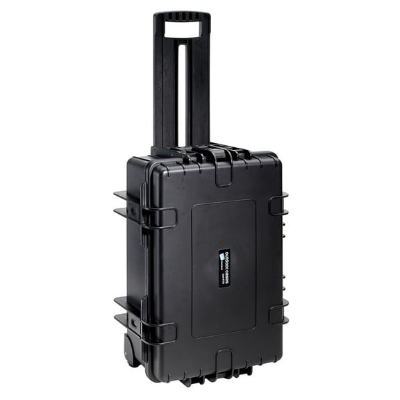 B&W International Type 6700 Hard Case, Waterproof Equipment Protection, SI Pre Cut Foam Insert, Black