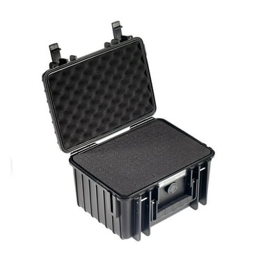B&W International Type 2000 Hard Case, Waterproof Equipment Protection, SI Pre Cut Foam Insert, Black
