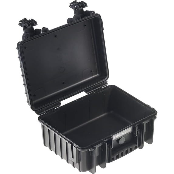 B&W Type 3000 Rugged Waterproof Equipment Case, Empty No Foam, Black