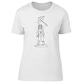 thumbnail image 1 of B&W Manga Style Girl Umbrella Tee Women's -Image by Shutterstock, 1 of 2