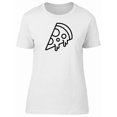 thumbnail image 1 of B&W Pizza Simple Slice T-Shirt Men -Image by Shutterstock, Male Large, 1 of 4