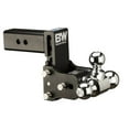 thumbnail image 1 of B&W TS20048B Tow and Stow 2.5 Inch Shank Tri Ball Hitch Mount with 5 Inch Drop, 1 of 5