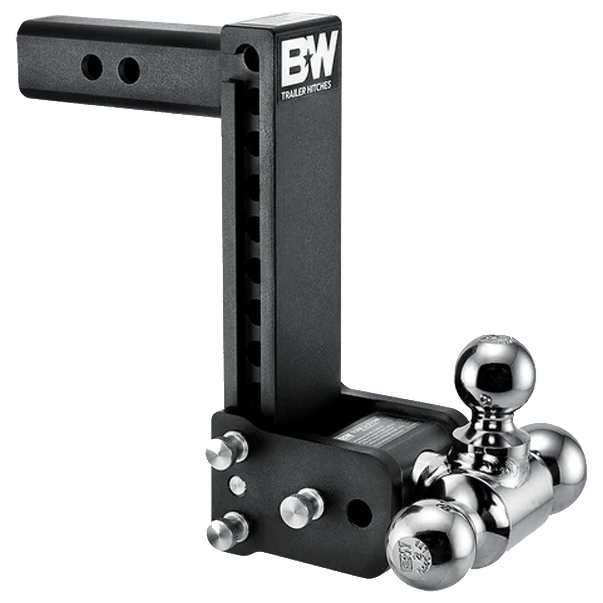 B&W Trailer Hitches 9 In Drop Tow and Stow Tri Ball Hitch for 2 In Receiver