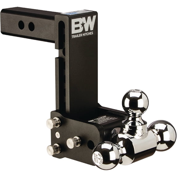 B&W Trailer Hitches TS10049B 10" Blk T&S, Tri-Ball-Boxed