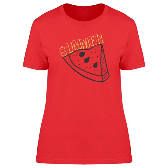B&W Watermelon Slice Summer Tee Women's -Image by Shutterstock