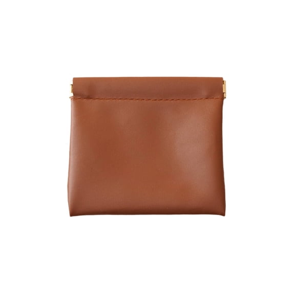 B Waterproof Cosmetic Bag With Auto-Closing Design, Pu Leather Makeup Pouch For Travel, Cosmetics, Headphones And Jewelry Storage, 4.3X4.3In 0.1Lb