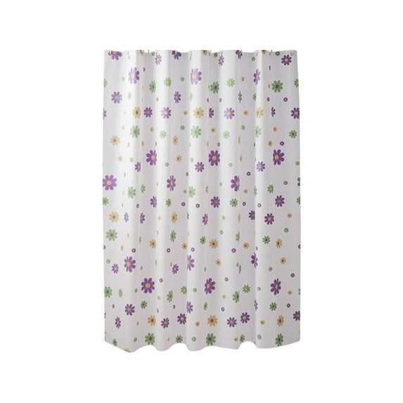 B Nylon Spandex Shower Curtain Waterproof Mildew Proof Punch-Free Light Transmitting No Transparent Bathroom Partition Curtain B