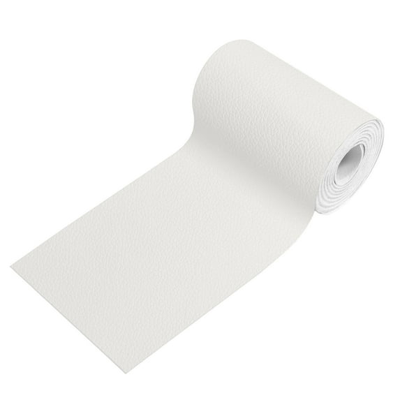 B White Faux Leather Self-Adhesive Repair Patch For Car Seats Furniture Sofa Couch Jackets Artificial Leather Repair Kit Patches 63Inch X 16Inch