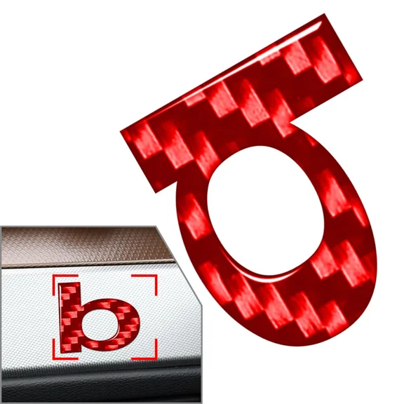 B Window Door Wall Car Badge Emblem Lowercase Alphabet Letter Decals Stickers