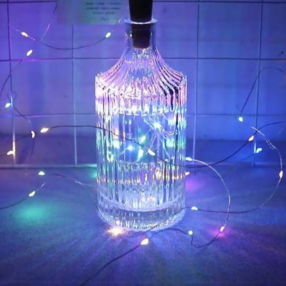 B Wine Bottle Lights With Cork And 10 Led String For Diy Jar Halloween Christmas Party Decoration Wedding Battery Powered