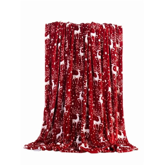 B Winter Warm Plush Sleeping Blanket Soft Fleece Throw For Bed Sofa Couch Nap 51X59Inch