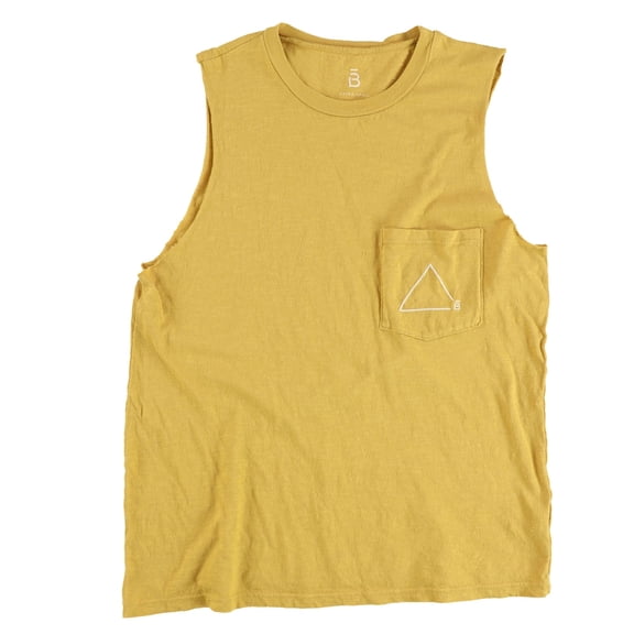 B Womens Triangle B Basic T-Shirt, Yellow, X-Small
