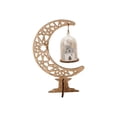 thumbnail image 1 of B Wooden Ramadan Mubarak Table Sign With Base Islamic Crescent Moon Star Home Decor 9X6X3 Inch Style B, 1 of 6