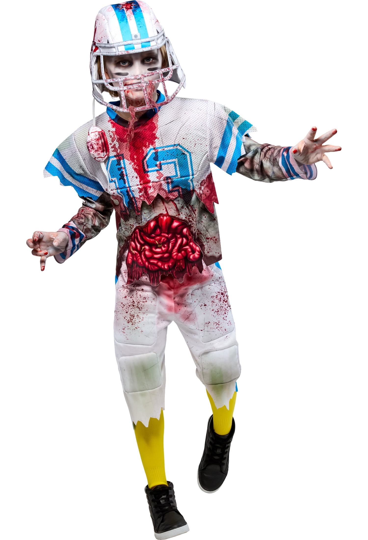 Zombie Football Player Halloween Costume for Children, Boy's Size M (8), by Way to Celebrate