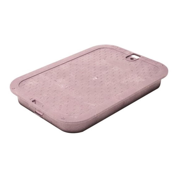 B & K 113CR Rectangular Valve Box Lid Purple - 14 x 19 in.