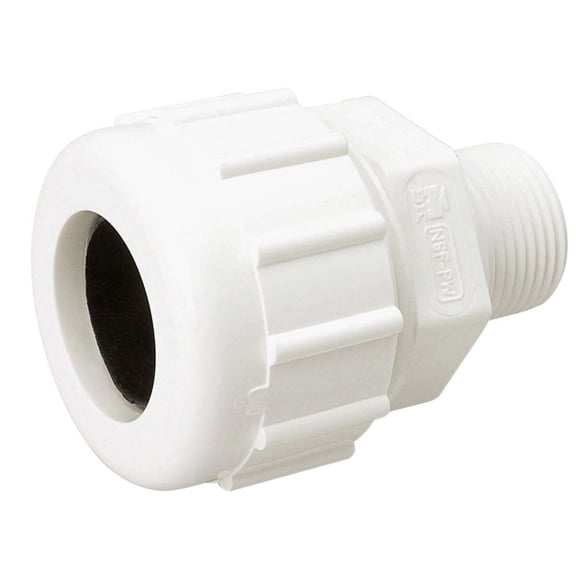 BK Products PVC Compression Male Adapter - Compression Union - 3/4 In.