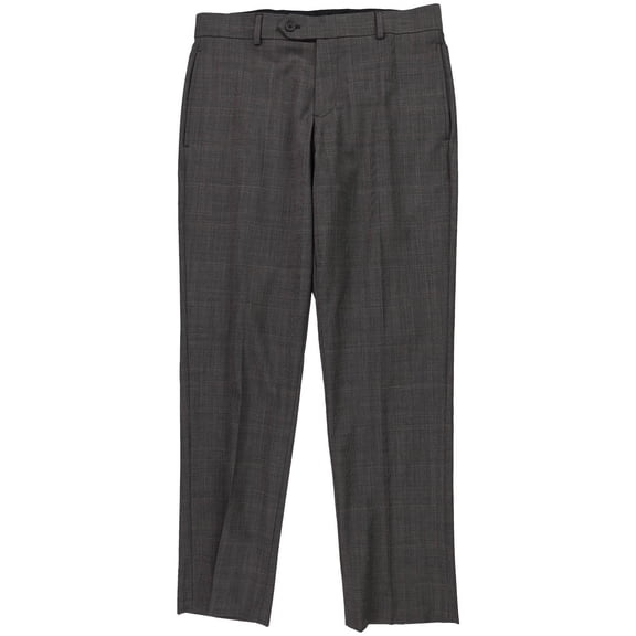 Brooks Brothers Mens Classic Fit Stretch Wool Blend Casual Trouser Pants, Brown, 40W x 32L