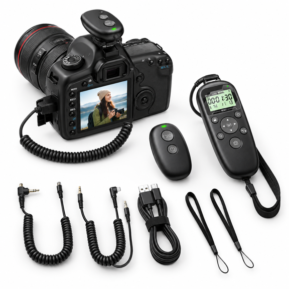 B-c Rechargeable Intervalometer Timer Remote Control For
