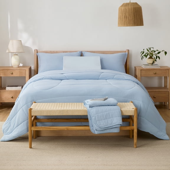Breescape Essentials B-COOL Cooling Comforter, Blue, King