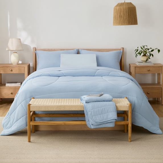 Breescape Essentials B-COOL Cooling Comforter, Blue, Full/Queen