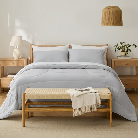 Breescape Essentials B-COOL Cooling Comforter, Grey, Full/Queen