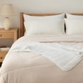thumbnail image 1 of Breescape temperature regulating oversize cooling throw blanket, super soft cool touch, WHITE, 1 of 12
