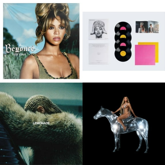 B'day (2LP/180G) & Homecoming: The Live Album (4LP/Slipcase Jacket/Booklet) & Lemonade (Limited 180G Yellow LP Vinyl/Dl Card Includes Audio & Video) & Renaissance (X) (180G/2LP)