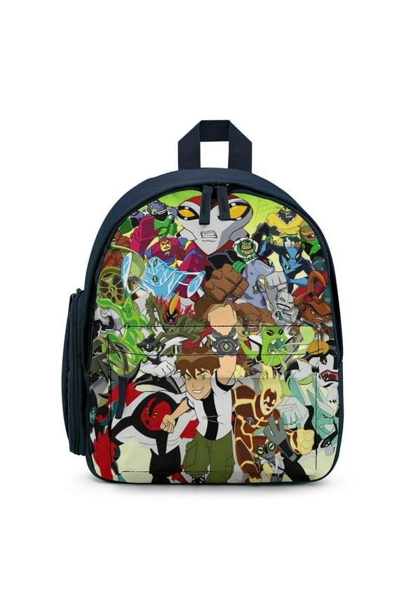 Backpack Lightweight Small Schoolbag 3D Cartoon Mini Travel Knapsack Unisex Blue
