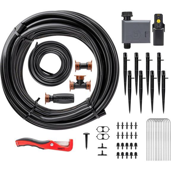 B-hyve Smart Drip Irrigation Kit for Shrub and Flower Beds with Weather Monitoring