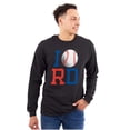 thumbnail image 1 of Béisbol Republica Dominicana Ball Long Sleeve TShirt Men Women Brisco Brands M, 1 of 5