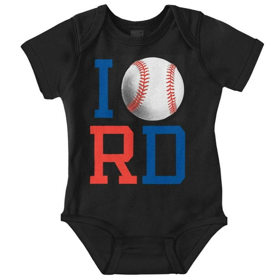 Béisbol Republica Dominicana Ball Romper Boys or Girls Infant Baby Brisco Brands 18M