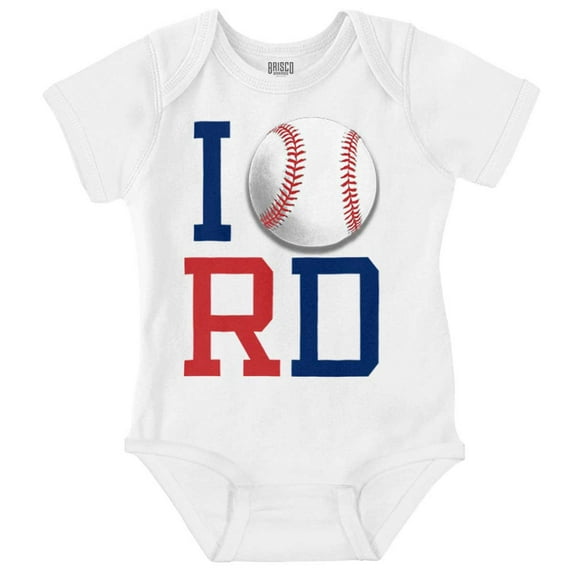 Béisbol Republica Dominicana Ball Romper Boys or Girls Infant Baby Brisco Brands NB