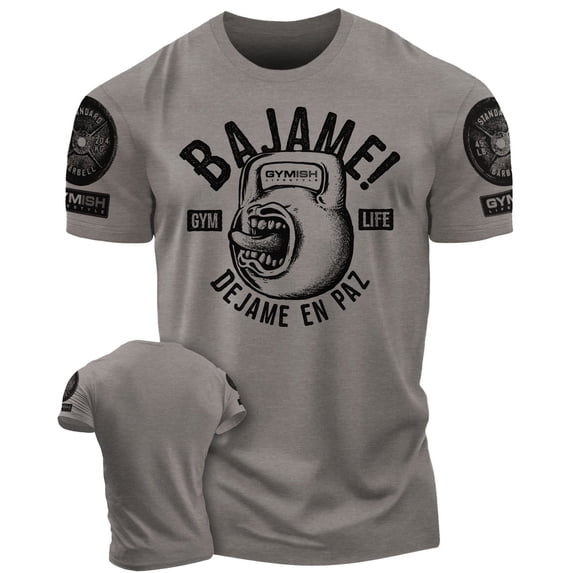 Bájame! Déjame en Paz – Workout Gym T-Shirt, Funny Gym Shirt for Men, Camiseta de Gimnasio de Entrenamiento, Men’s Workout & Fitness Tee