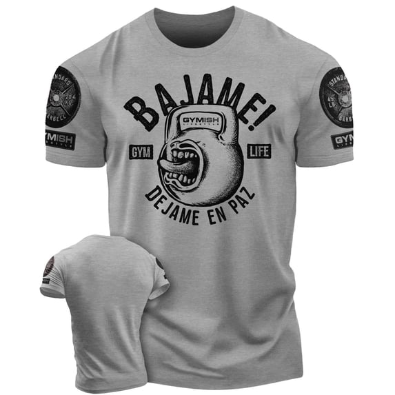 Bájame! Déjame en Paz – Workout Gym T-Shirt, Funny Gym Shirt for Men, Camiseta de Gimnasio de Entrenamiento, Men’s Workout & Fitness Tee