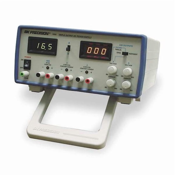 bk precision 1652 triple output digital display dc power supply, 24v/500ma(2x), 5v/4a