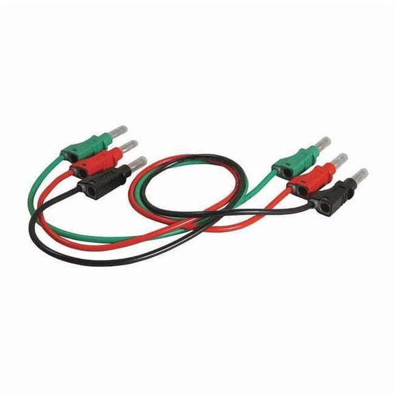 Hook Clip Test Leads, Red/Black/Green, PVC TL 9160