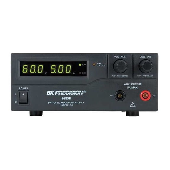 B&k Precision Switching DC Power Supply, 100/240V AC, 60V DC, 300W, 5A 1685B