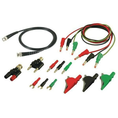 B&k Precision Test Leads Kit,Red/Black/Green,Silicone CC545
