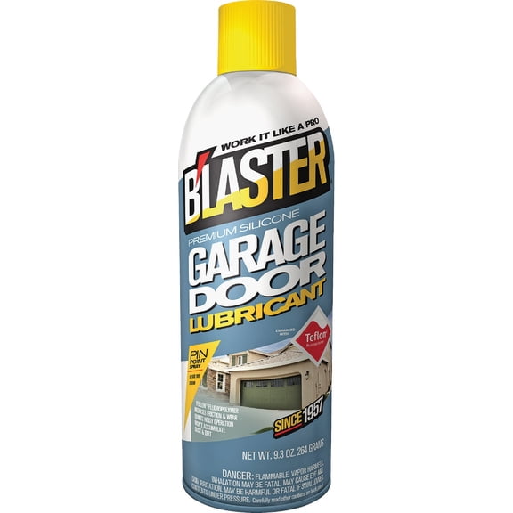 12-pack B'laster Premium Silicone Garage Door Lubricant - Universal - 12 Pack, 9.3 oz  Residential Use, Standard Application