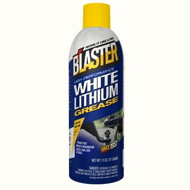 B'laster 16-LG White Lithium Grease, Oil Lubricant, 11 oz