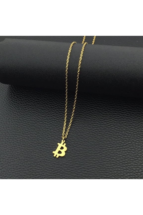 B necklace Coin Necklace 18K Gold Plating Necklace