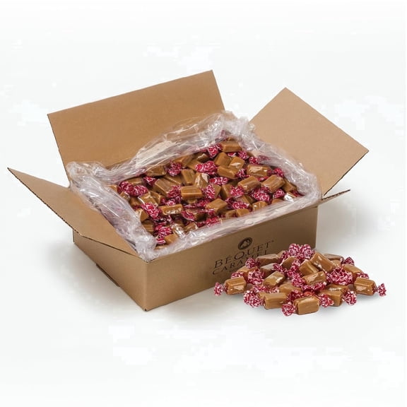 Bquet Classic Caramels  Soft, Individually Wrapped Gourmet Caramel Candy, GlutenFree & Kosher  5-Pound Box