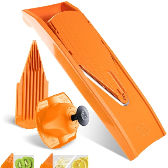 Brner (Boerner) Germany V1 - Classic Line Mandoline Slicer, Basic Set- Orange